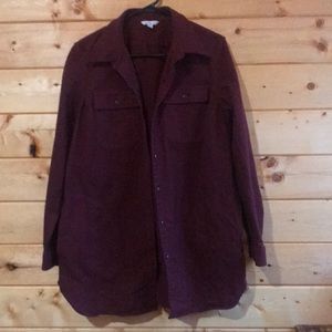 LL Bean flannel jacket with pockets